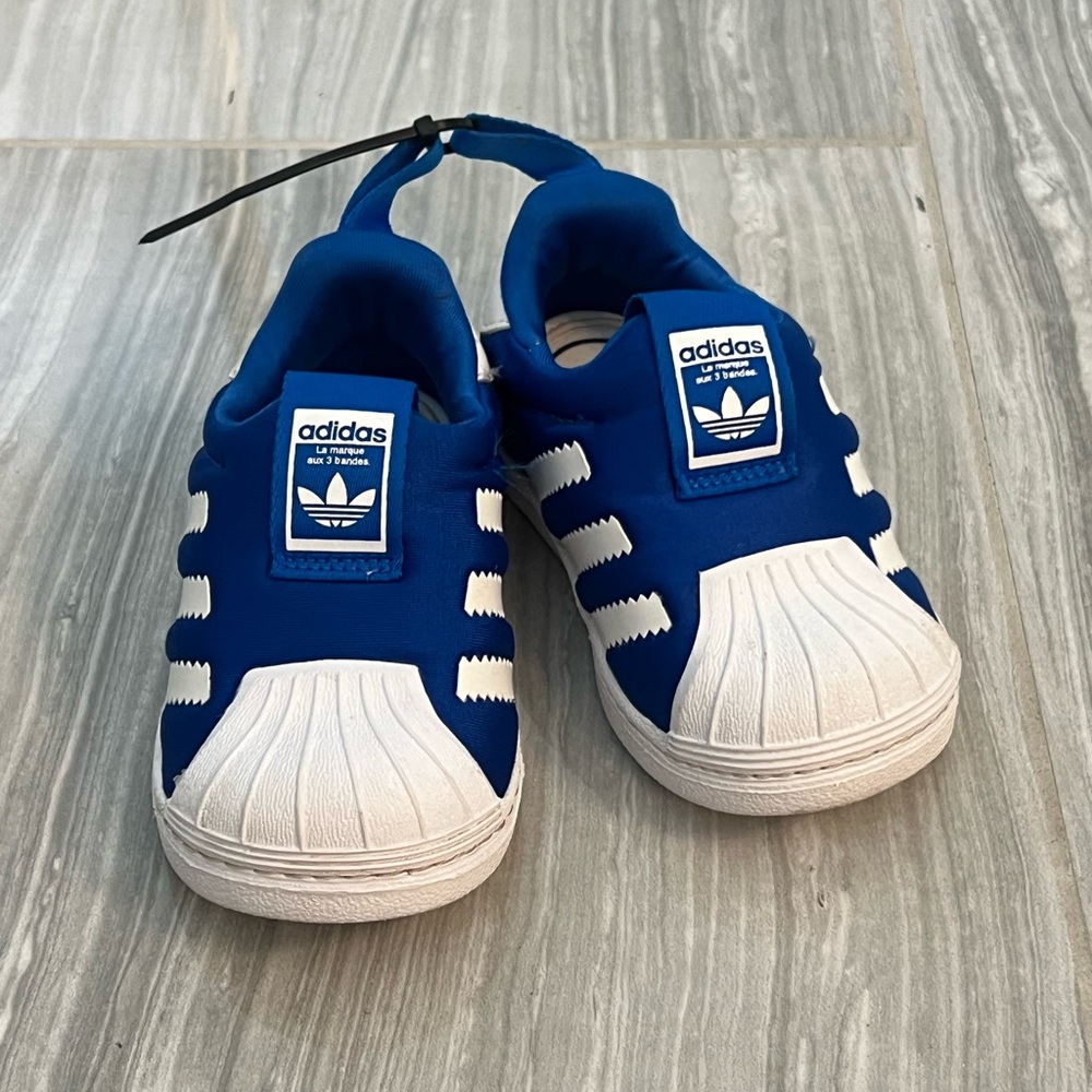 Adidas Royal Blue and White Kids' Sneakers